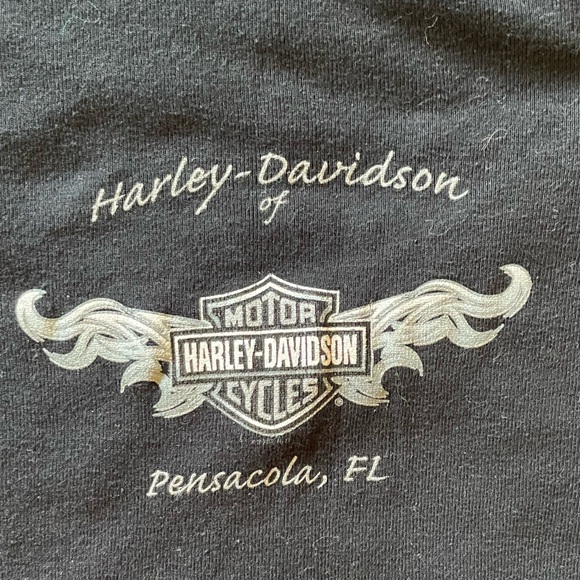 Harley-Davidson of Pensacola Florida long sleeve top women’s size large black - Picture 5 of 8